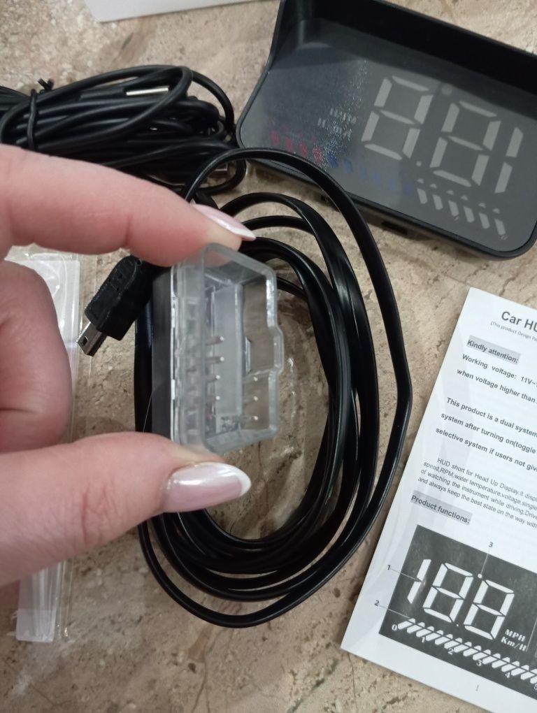 Wyświetlacz projektor LED LCD HUD USB M 7