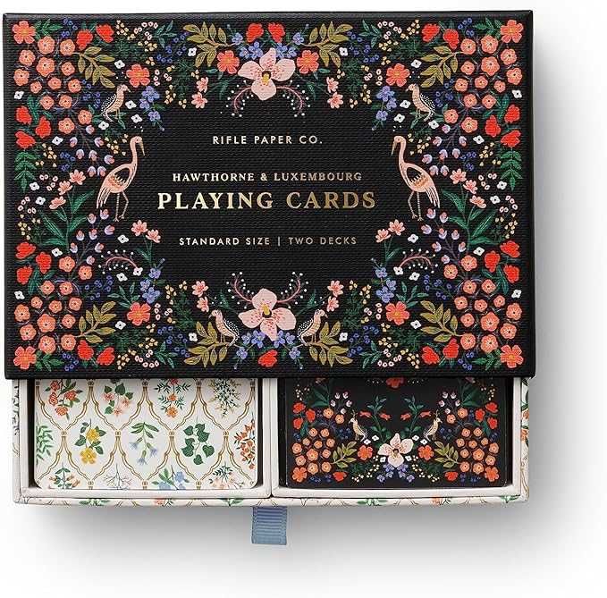 Zestaw 2 kart do gry RIFLE PAPER CO unikat nie do kupienia POLECAM