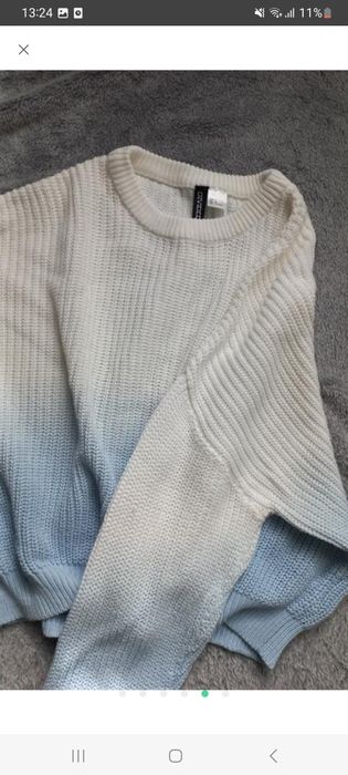 Світер H&M жіночий біло-блакитний