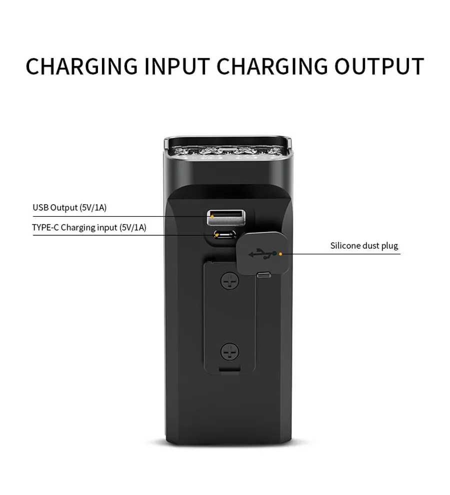 Lampa rowerowa NEWBOLER 4800 Lumen USB-C  10000mAh powerbank