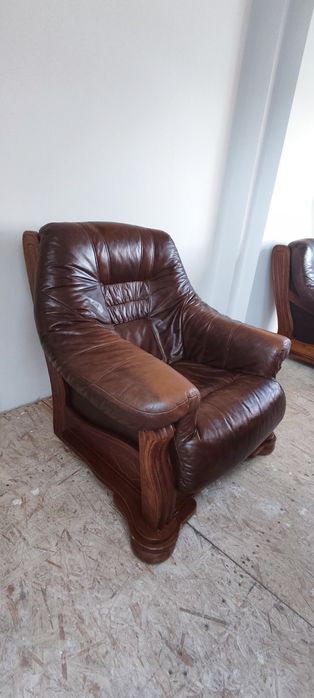 Skórzany komplet wypoczynkowy