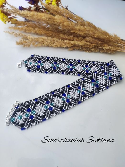 Силянка чокер з чеського бісеру