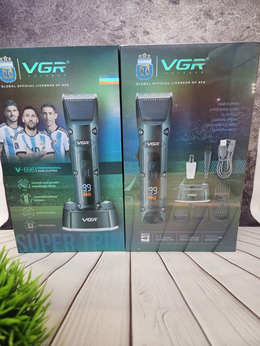 Машинка vgr 696 стрижки бороди голови тример трімер  аккумуляторі вгр