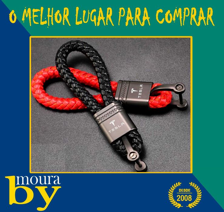 Porta chaves Tesla em varios acabamentos