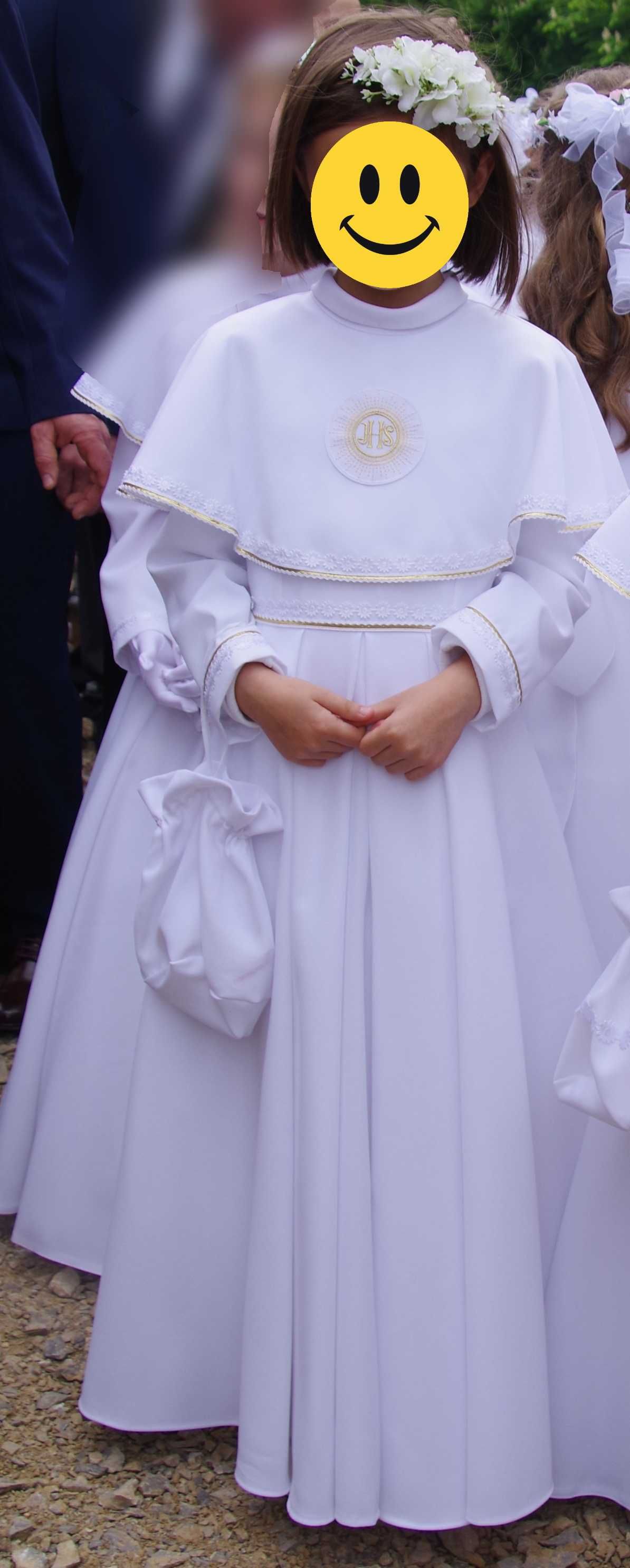 Sukienka komunijna 134 + dodatki