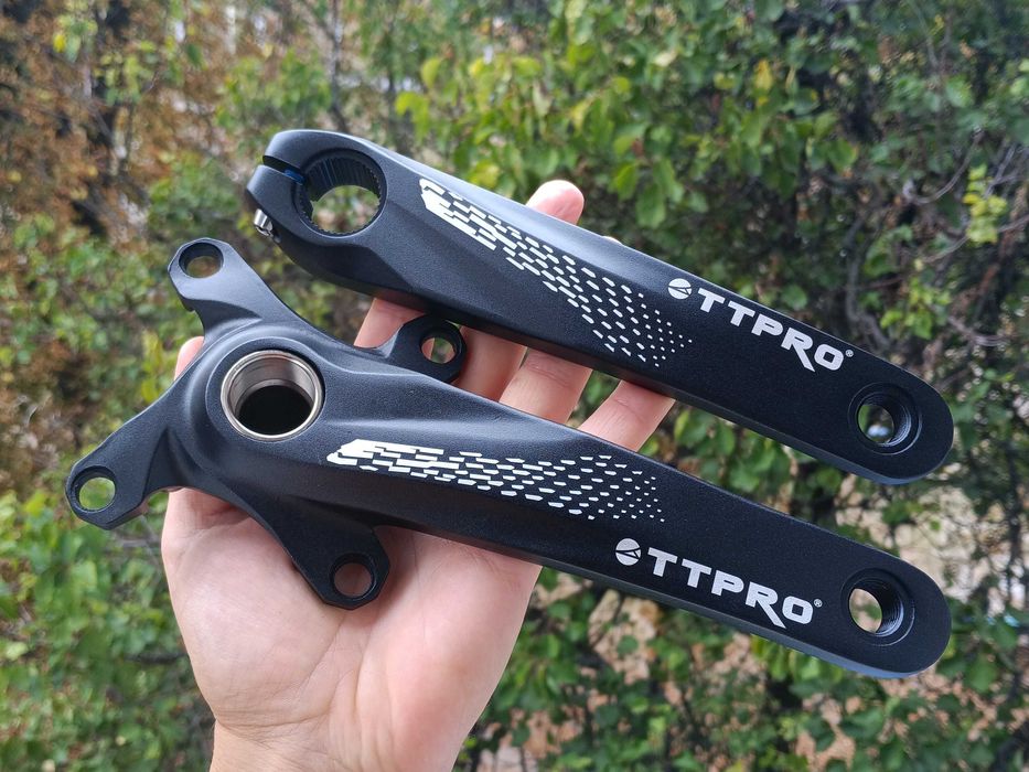Шатуни алюмінієві TTPRO Hollowtech II зірка 36T з кареткою комплект