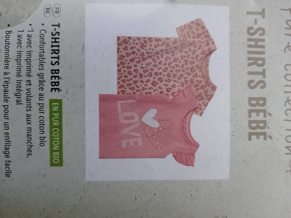 Lupilu T-shirt dziecięcy 2 sztuki  62/68