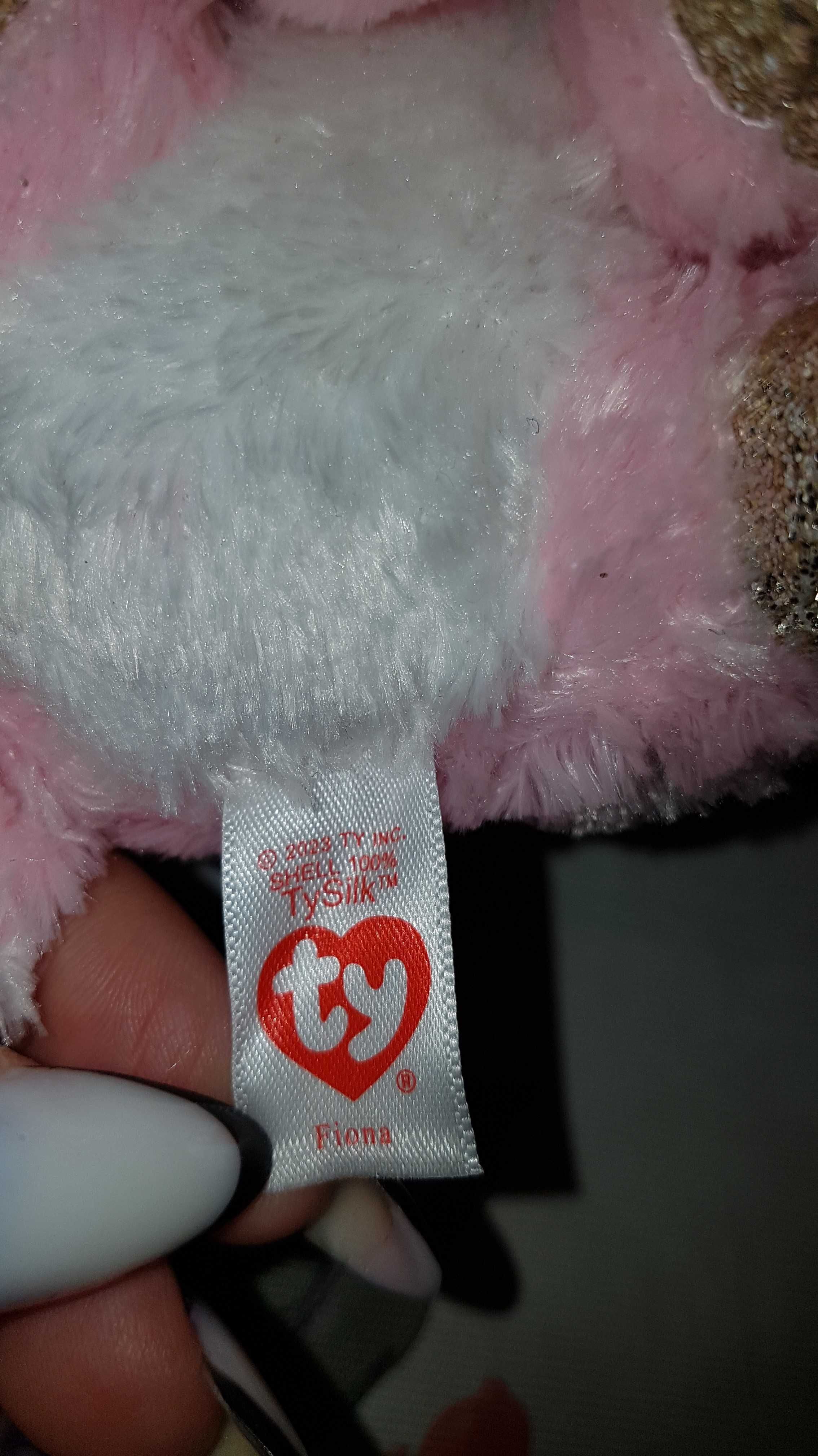 TY Beanie Boos кошка, котенок с ошейником FIONA 15 см