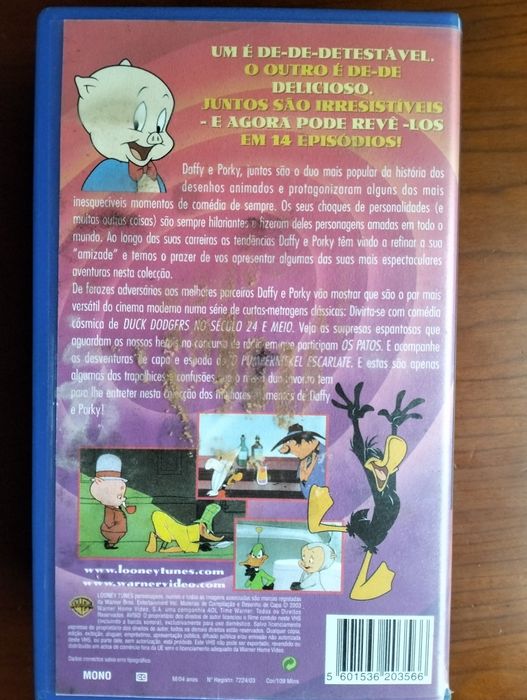 Cassete VHS Looney Tunes