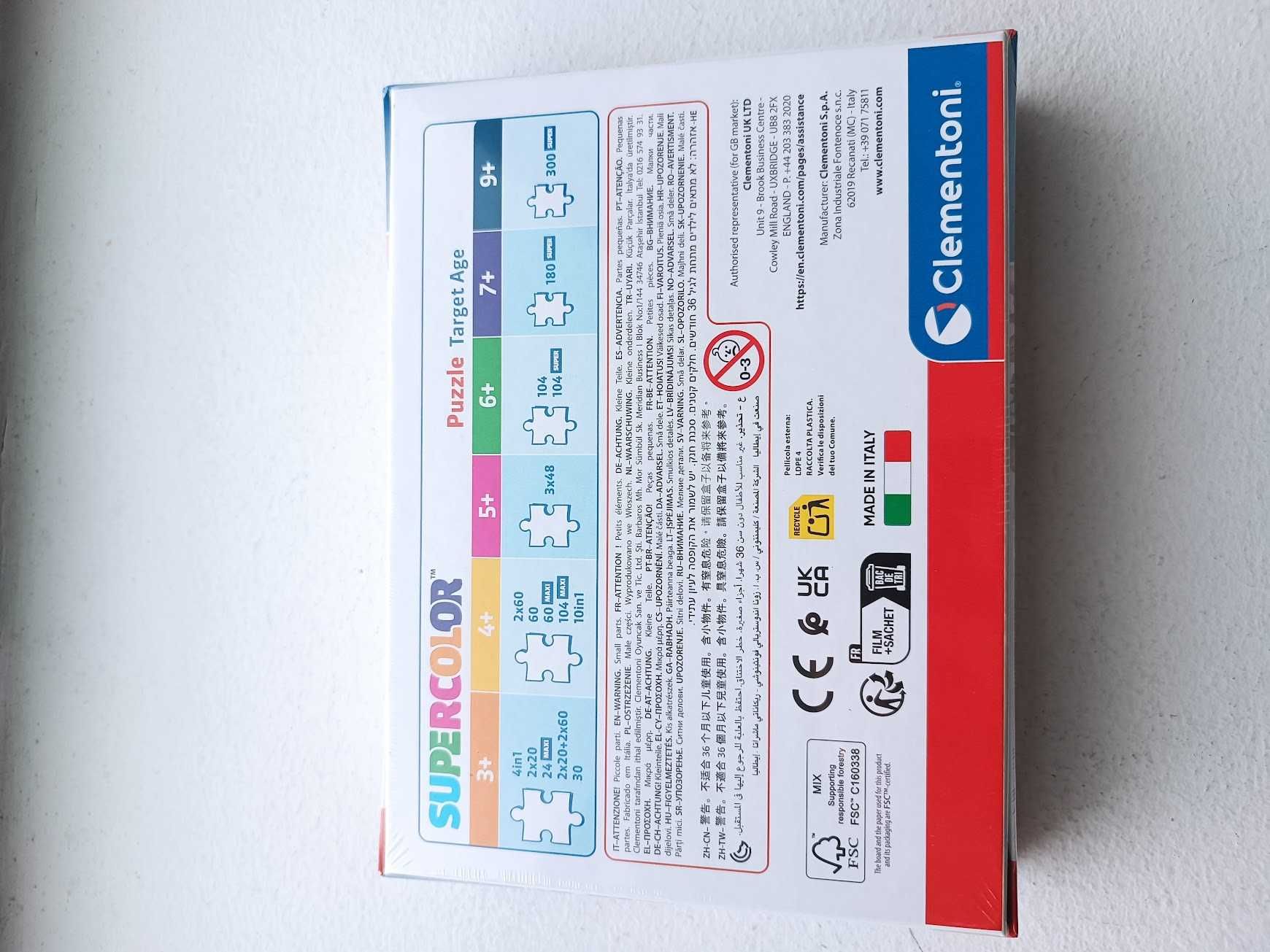 Puzzle Clementoni Patrulha Pata SuperColor 33,5x23,5cm 30 peças