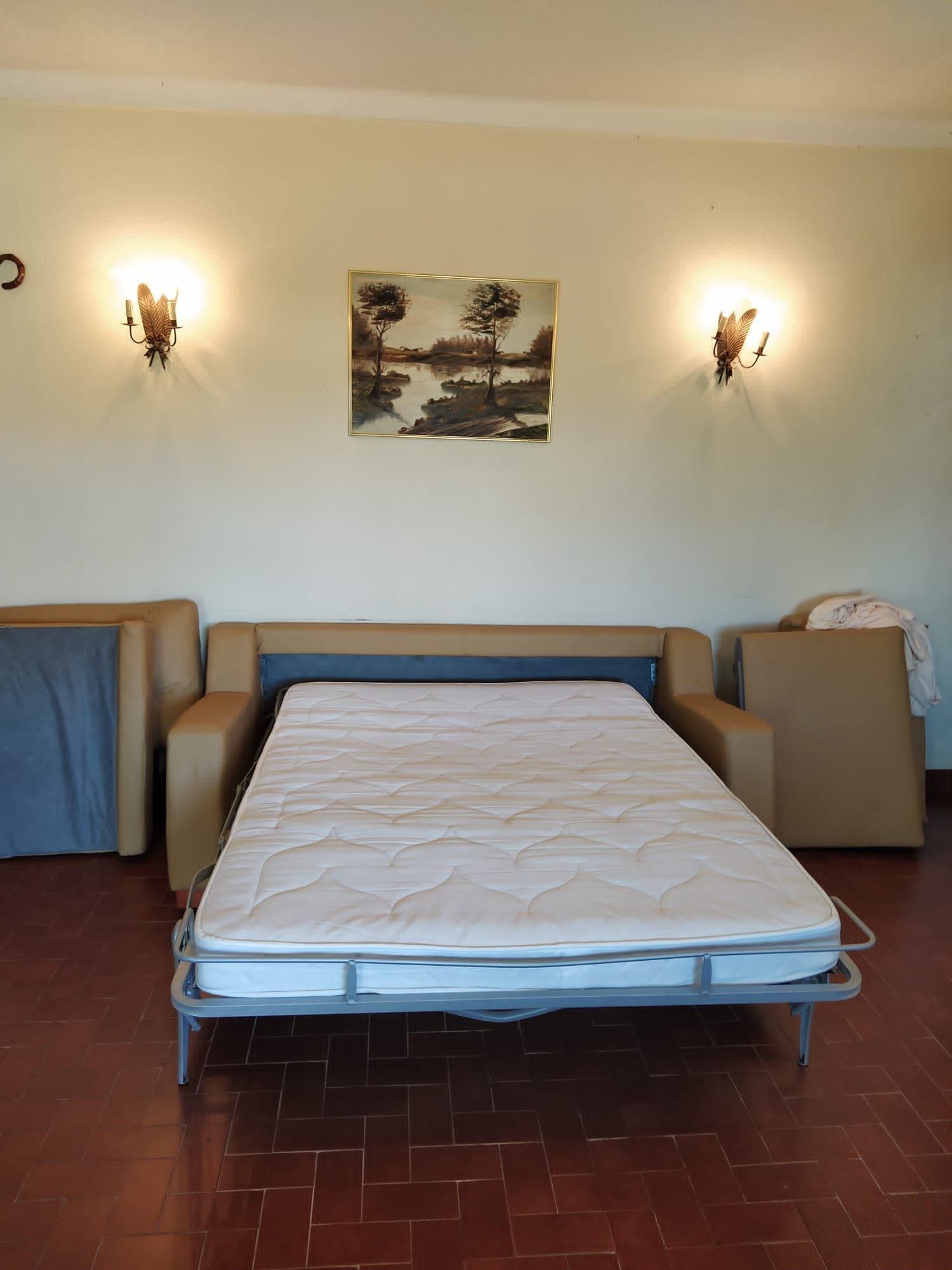 Sofácama impecável  cama italiana de abrir tipo livro med. 2,00x0,98
