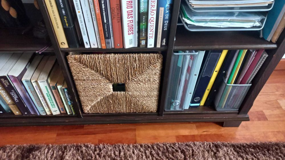 2x Estante livros Ikea preto castanho