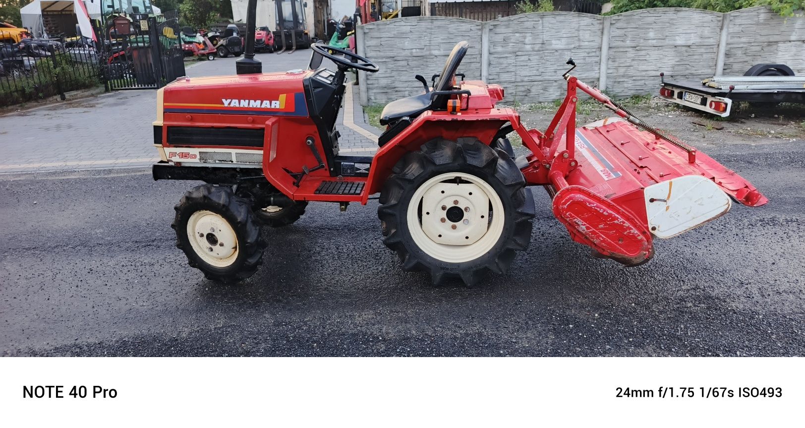 Traktorek ogrodniczy yanmar#naped4x4#glebogryzarka#