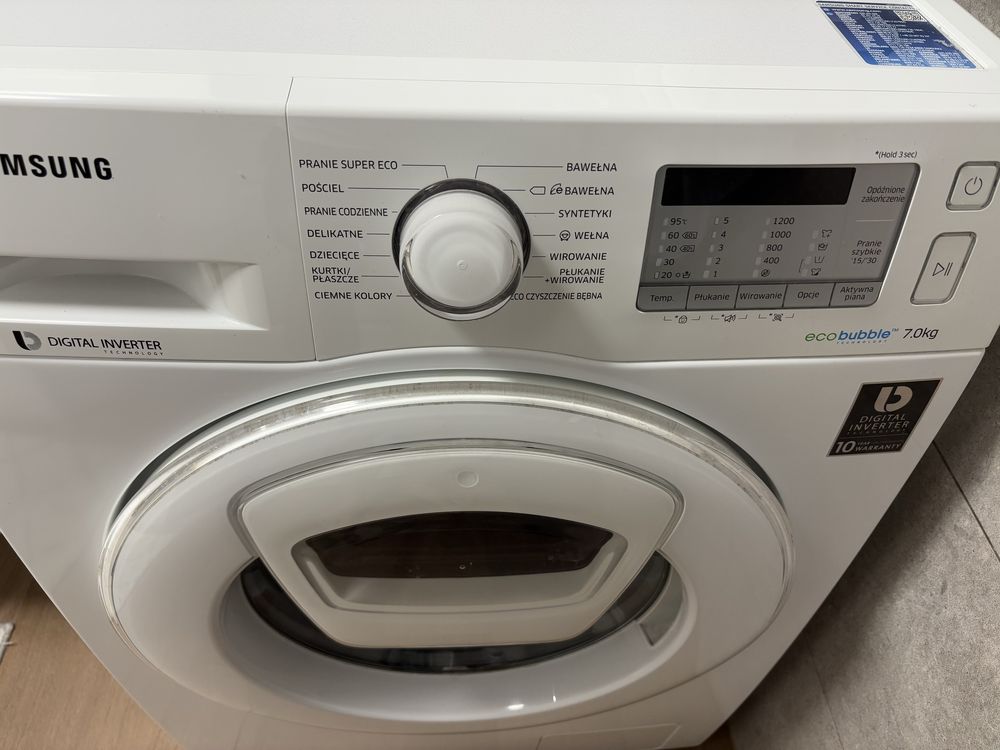 Pralka Samsung eco bubble 7 kg addwash