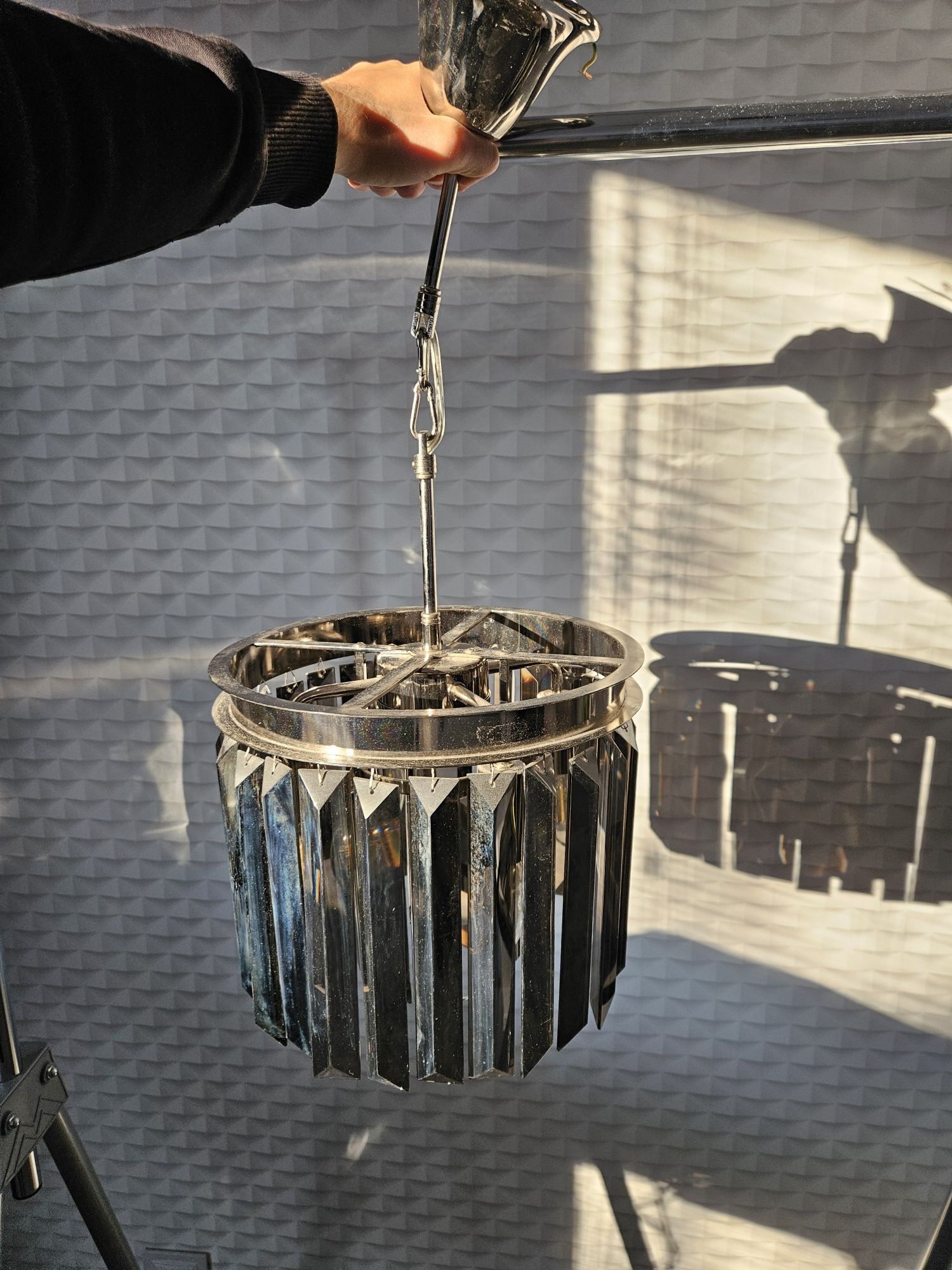 Żyrandol (chyba Odeon I Silver) Almi Decor - żarówki w zestawie