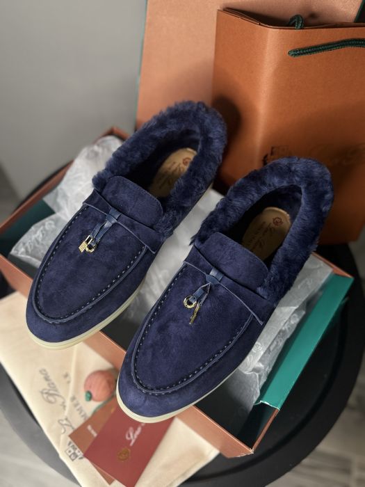 Лоферы зимние лоро пиана высокие женские лорики loro piana