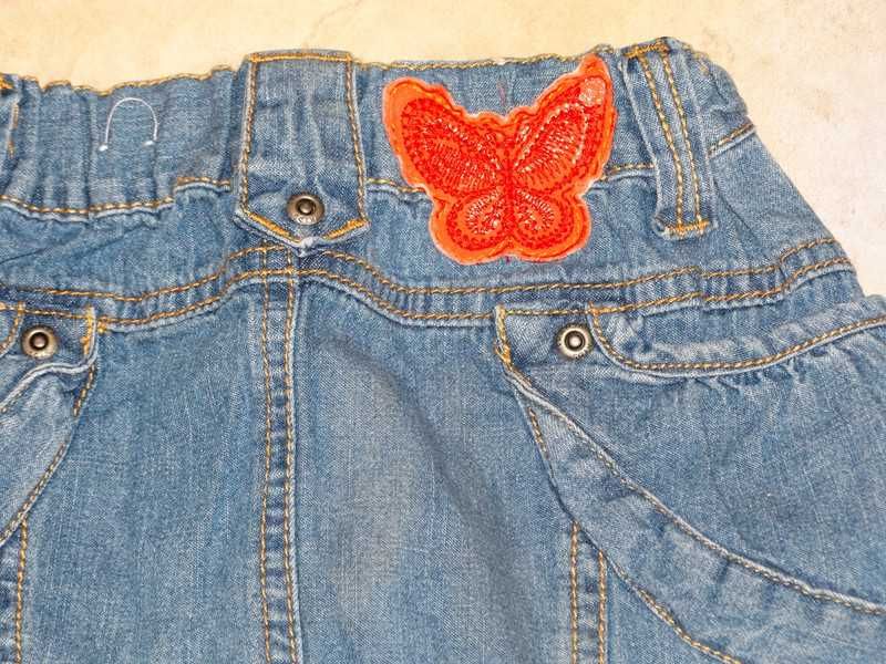 Spódnica dziewczęca dżins jeans niebieska 128 Fransa Kids Girls