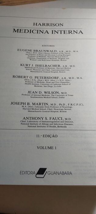Medicina Interna - Harrison (11ª edição)