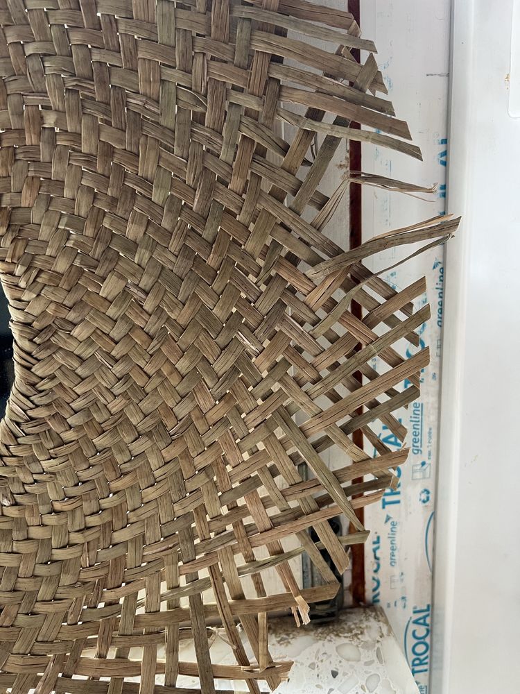 Nowe słomiane lustro boho Ikea 50cm okrągłe