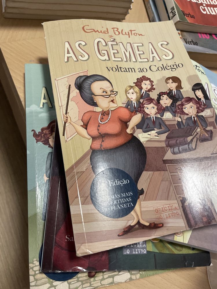 Coleção de livros juvenis “As gémeas” de Enid Blyton