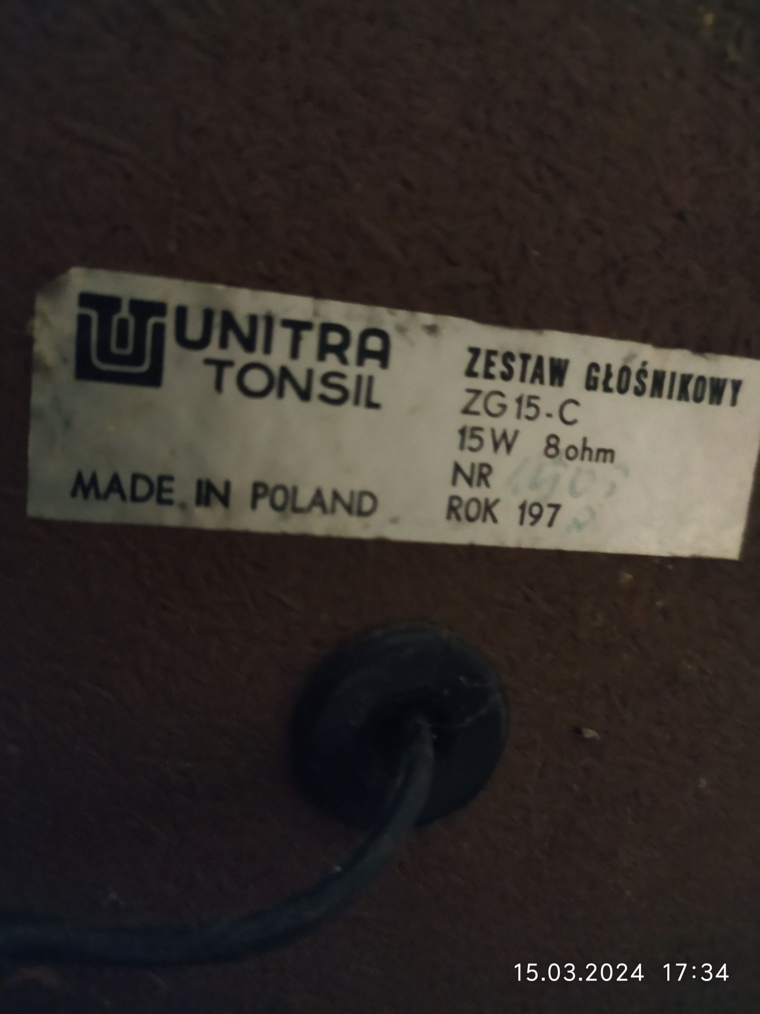 Radio UNITRA diora i 2 głośniki unitra tonsil