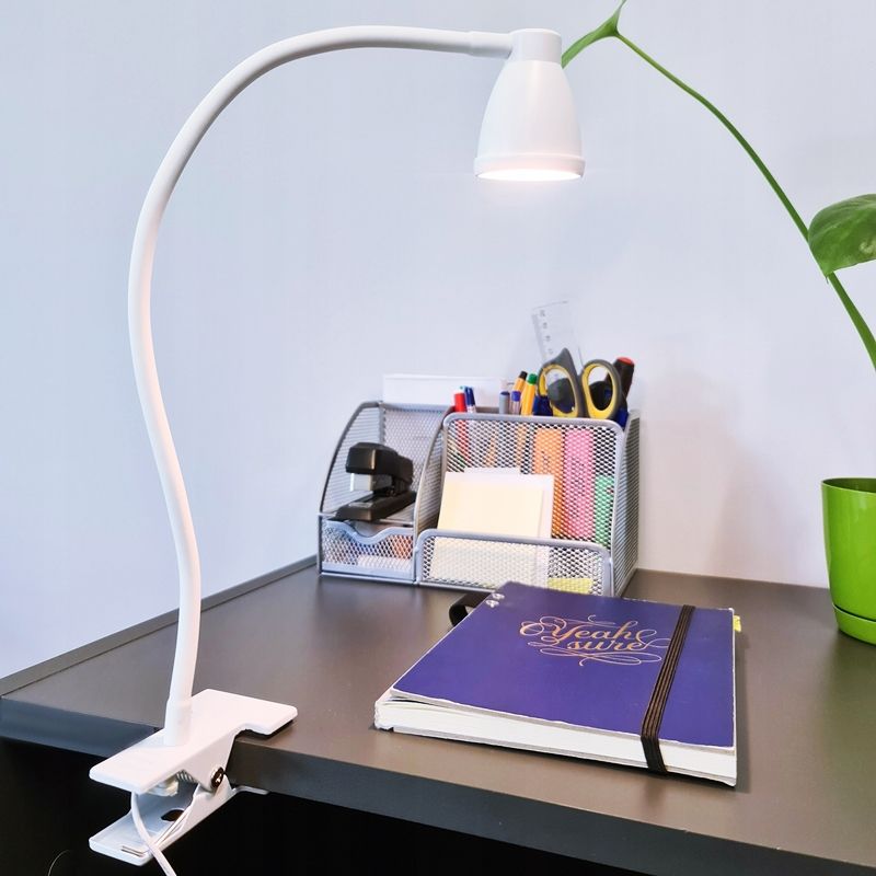Lampka LED Biurkowa z Klipsem do Czytania Elastyczna do USB na Biurko