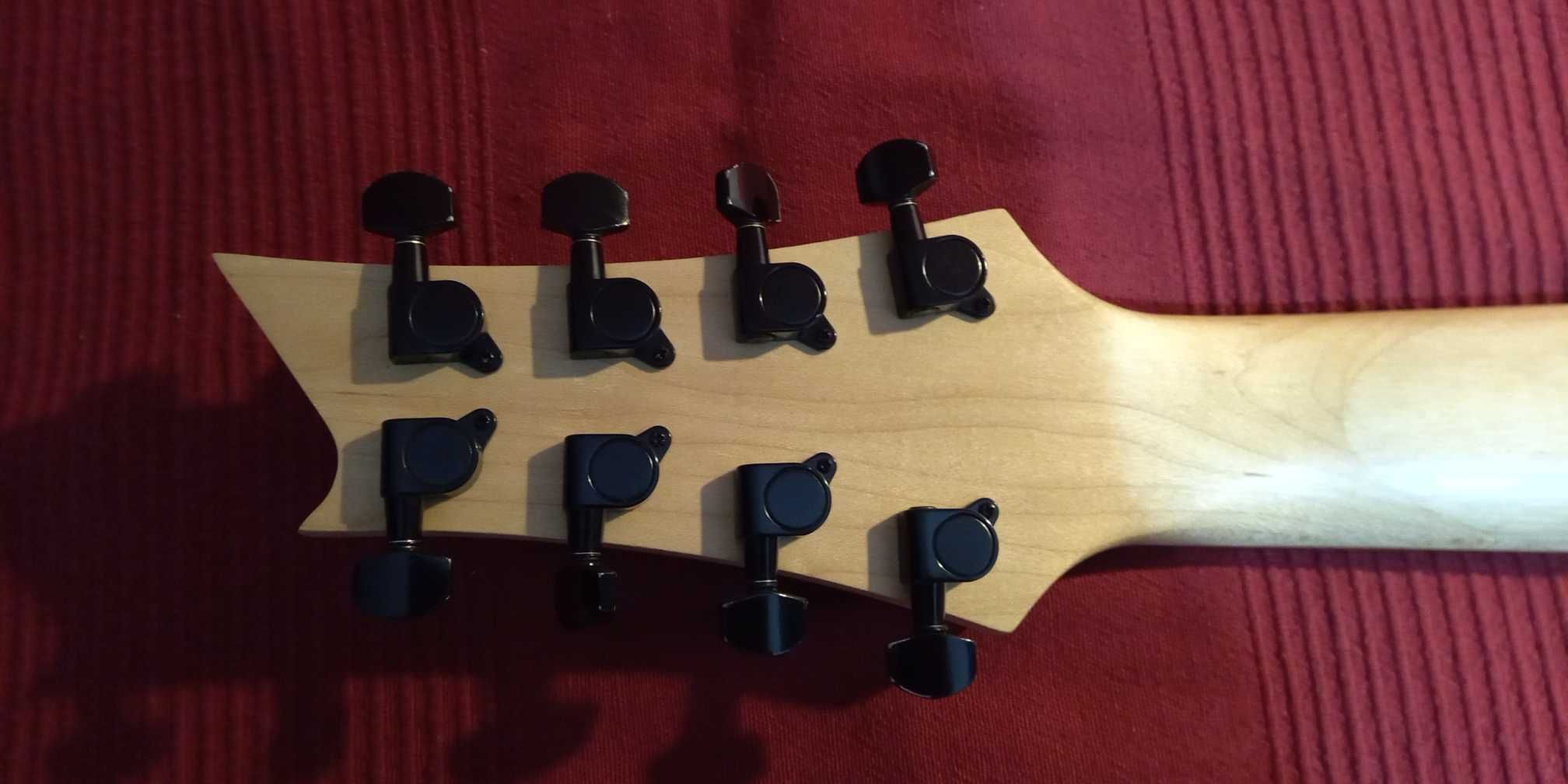 Gitara elektryczna 8-strunowa Harley Benton R 458 BK Progressiv Series