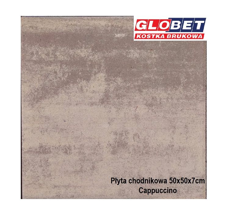 Płyta chodnikowa GLOBET 50x50x7cm Cappuccino