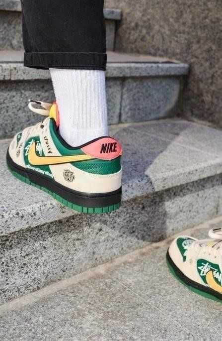 Мужские кроссовки Nike SB Dunk Low x Stussy 41-45 найк сб данк Скидка!