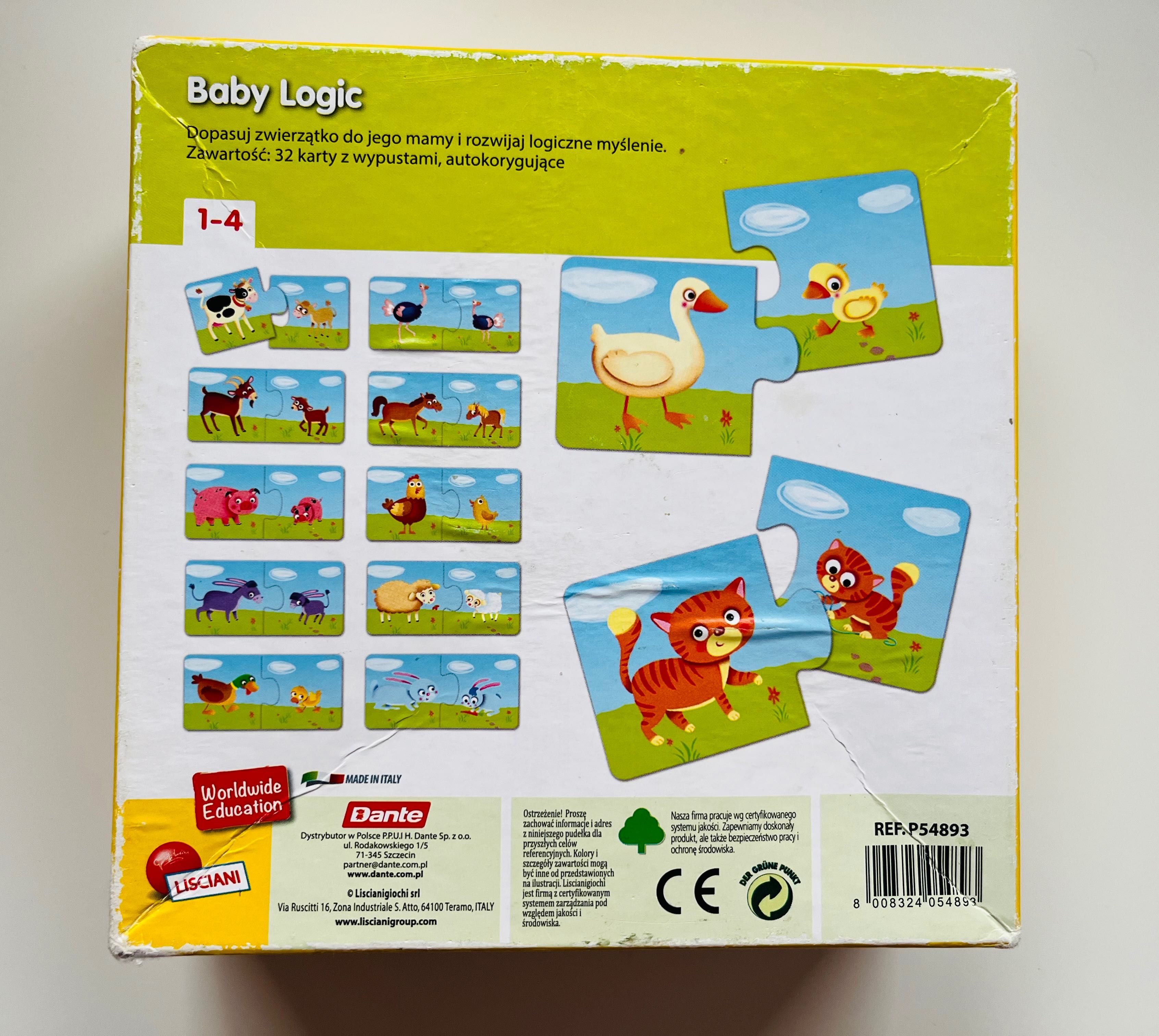 Baby Logic - gra edukacyjna Puzzle zwierzątka