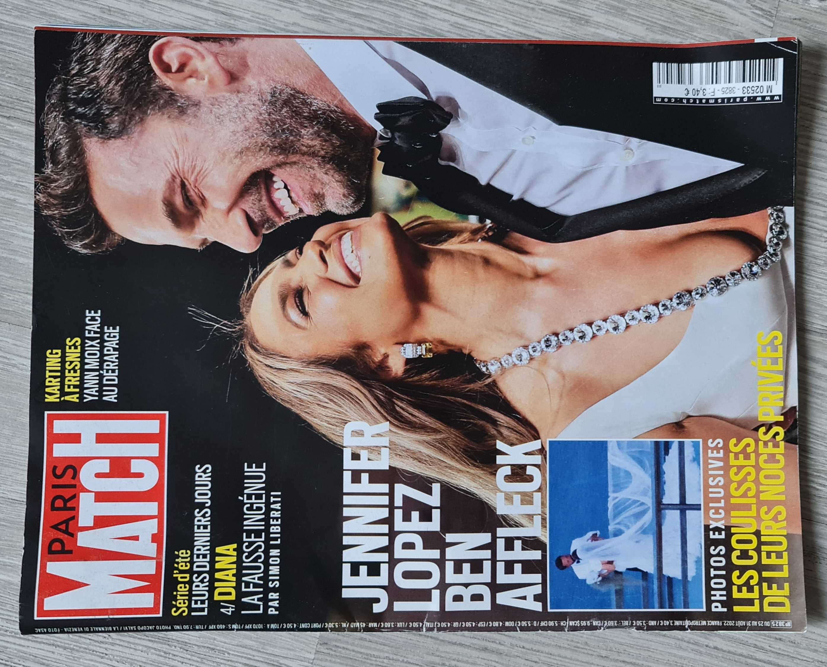 Paris Match (Francja) Nr 3825/2022 - Jennifer Lopez & Ben Affleck