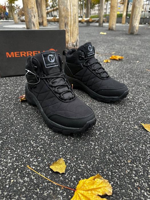 Чоловічі Зимові Кросівки Merrell чорні Waterproof (до -21 градусів)