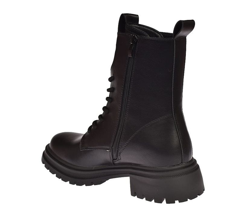 Glany czarne trzewiki workery na suwak wysokie B-3-1383 roz. 39