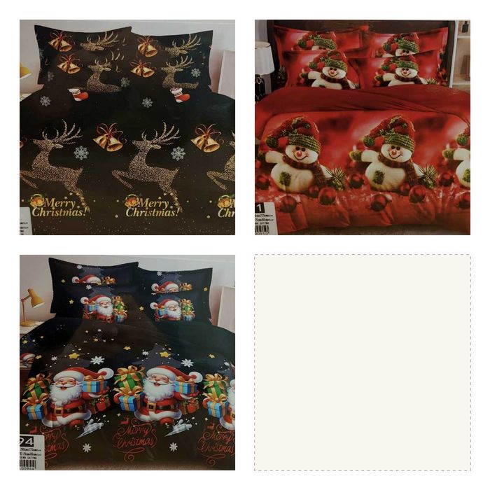 Pościel świąteczna 200x220 Prezent na Mikołajki Boże Narodzenie