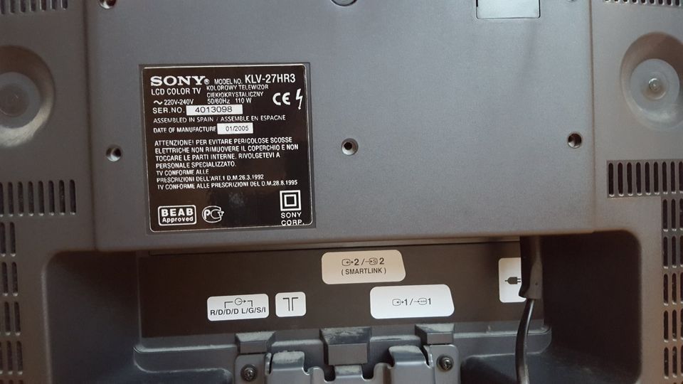 Sony Wega 27.5 pulgadas