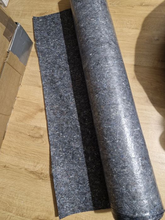 Filcowa mata malarska 1x50m, 180g/m², szara