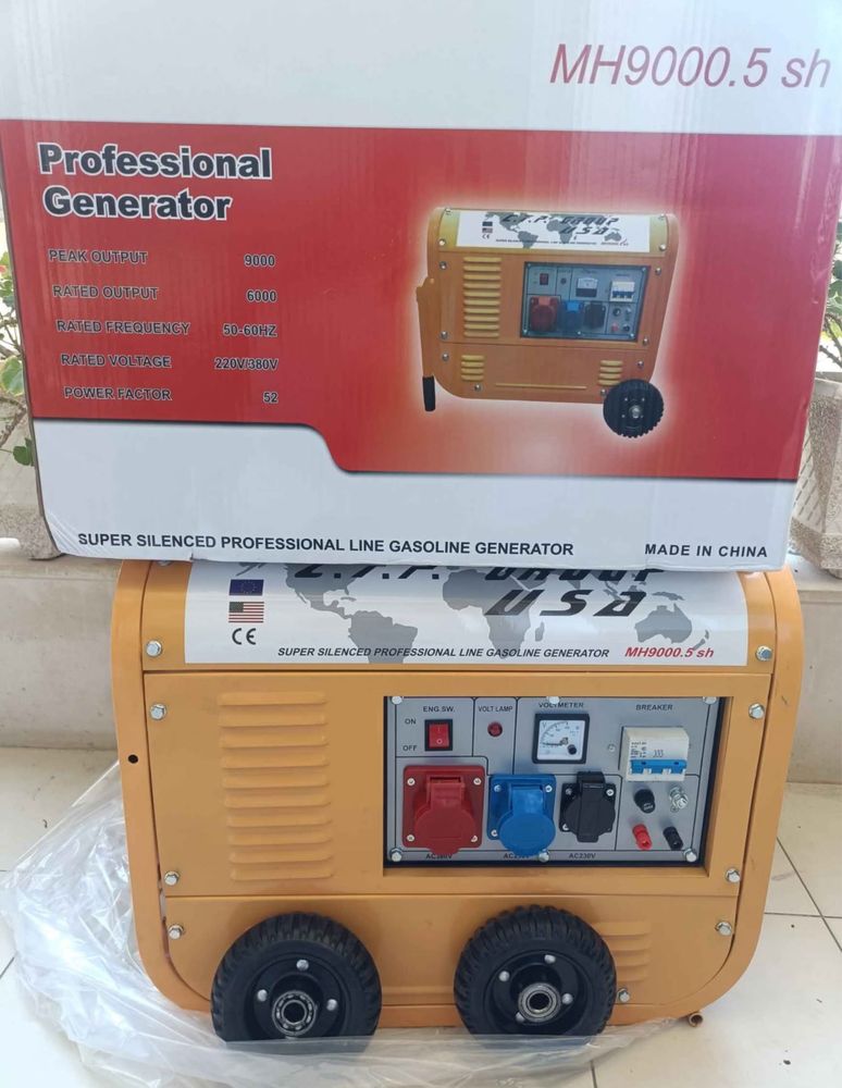 Gerador a gasolina simples com motor a 4 tempos