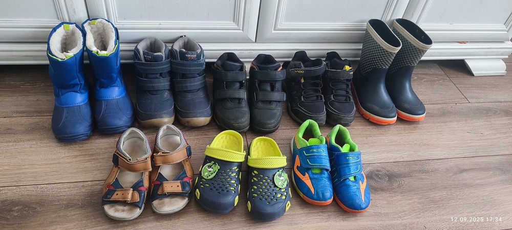 Buty dla chłopca 30-31+ kurtki i ciuchy
