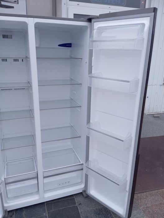 Холодильник Sharp Side-by-side ЧЁРНОЕ СТЕКЛО из Германии Гарантия