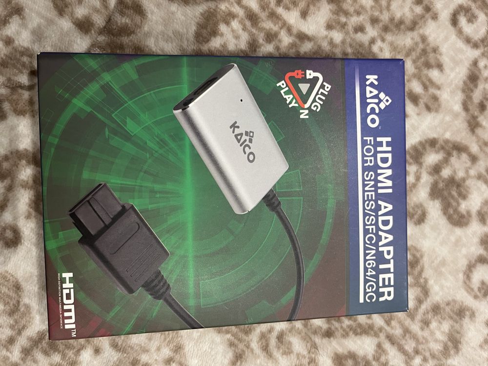 Hdmi adaptador Kaico para SNES/SFC/N64/GC