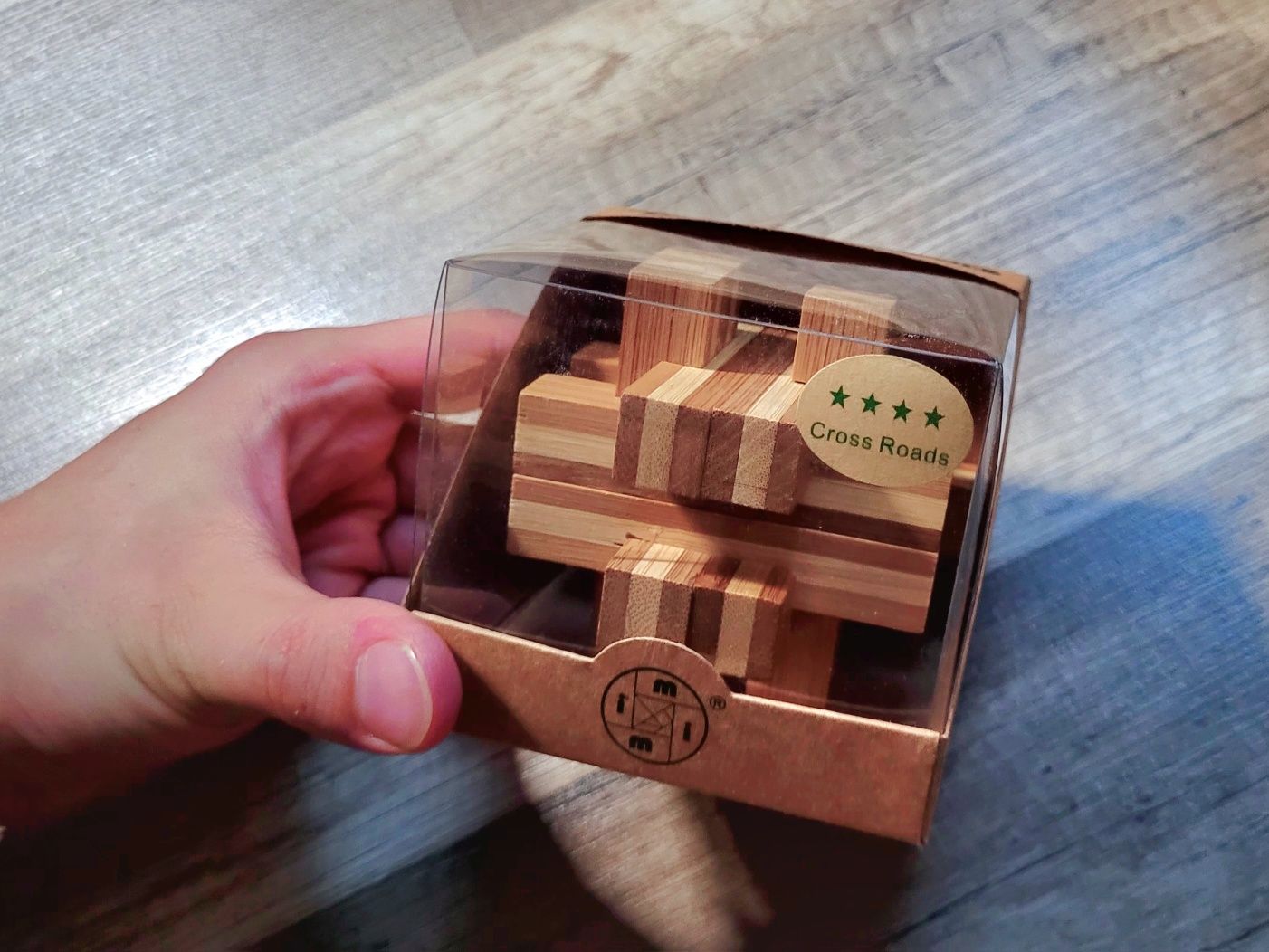 Łamigowka Gra logiczna układanka 3d eko bambusowa