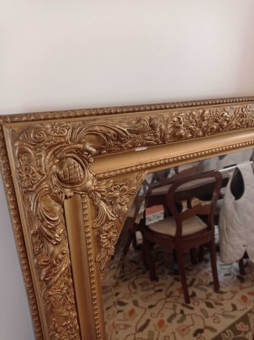 Antiguidade - Espelho Antigo Dourado