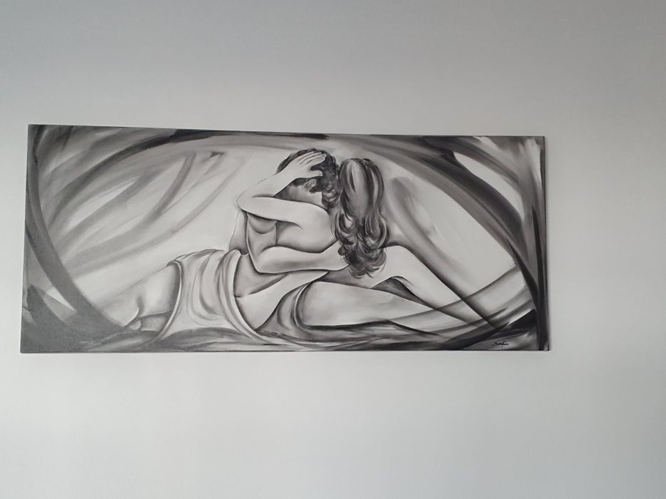 Tela com motivo namorados