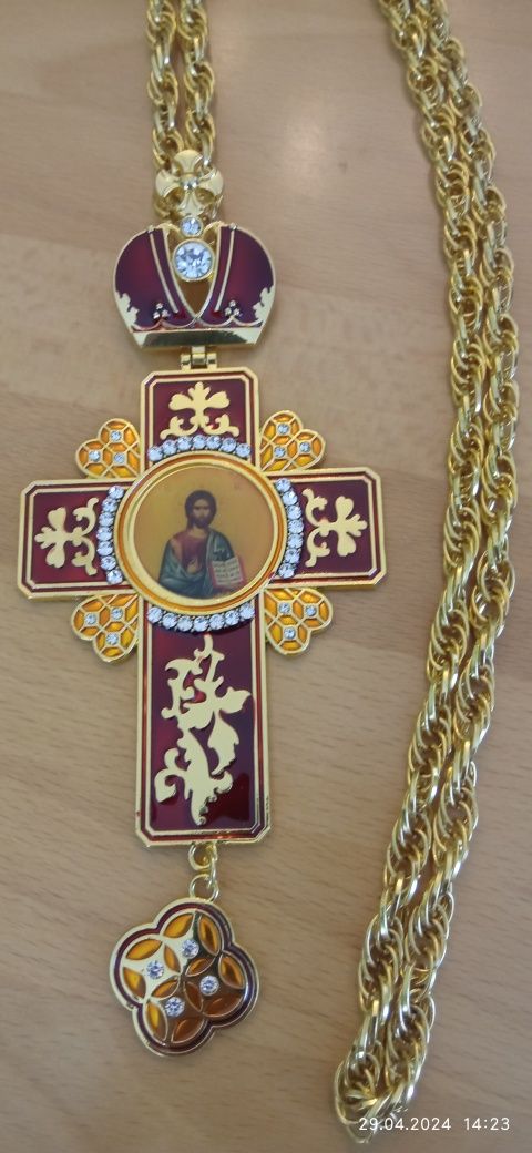 Хрест нагрудний священника, нагородний, протоієрейський з прикрасами