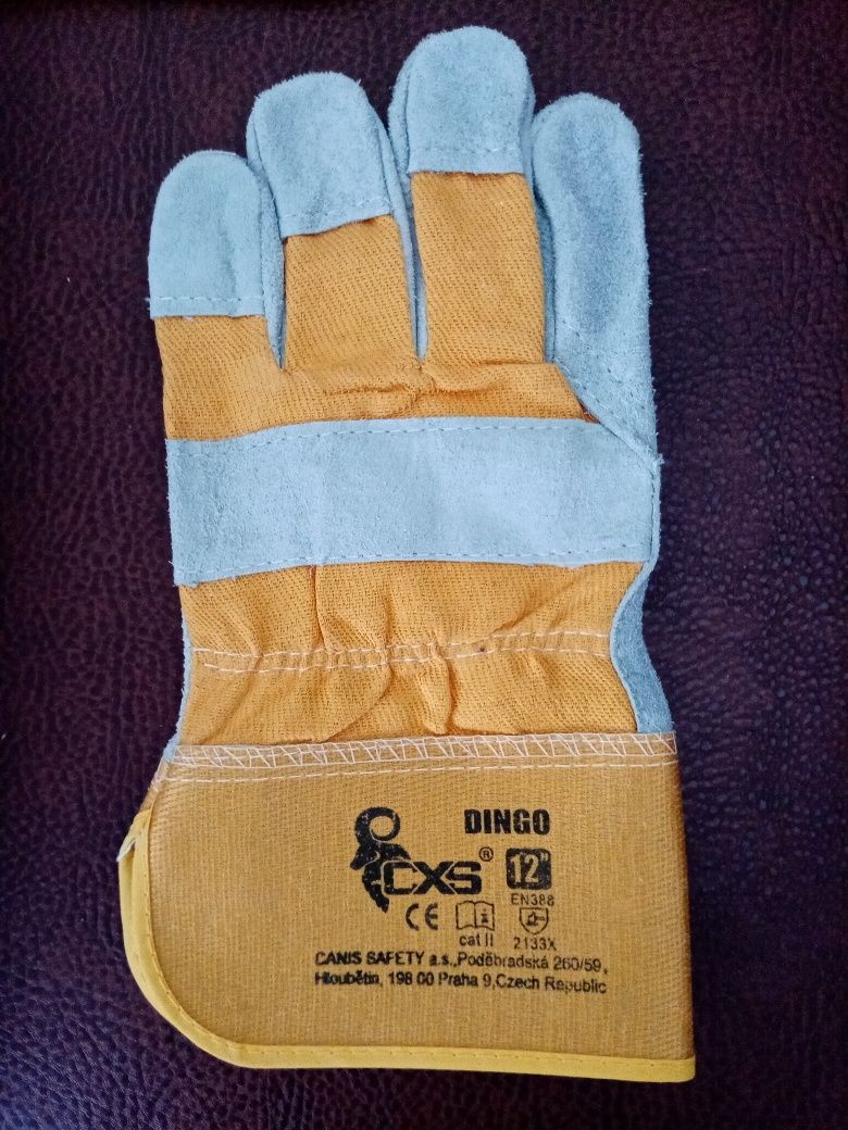 Робочі перчатки рукавиці/краги шкіра тканина