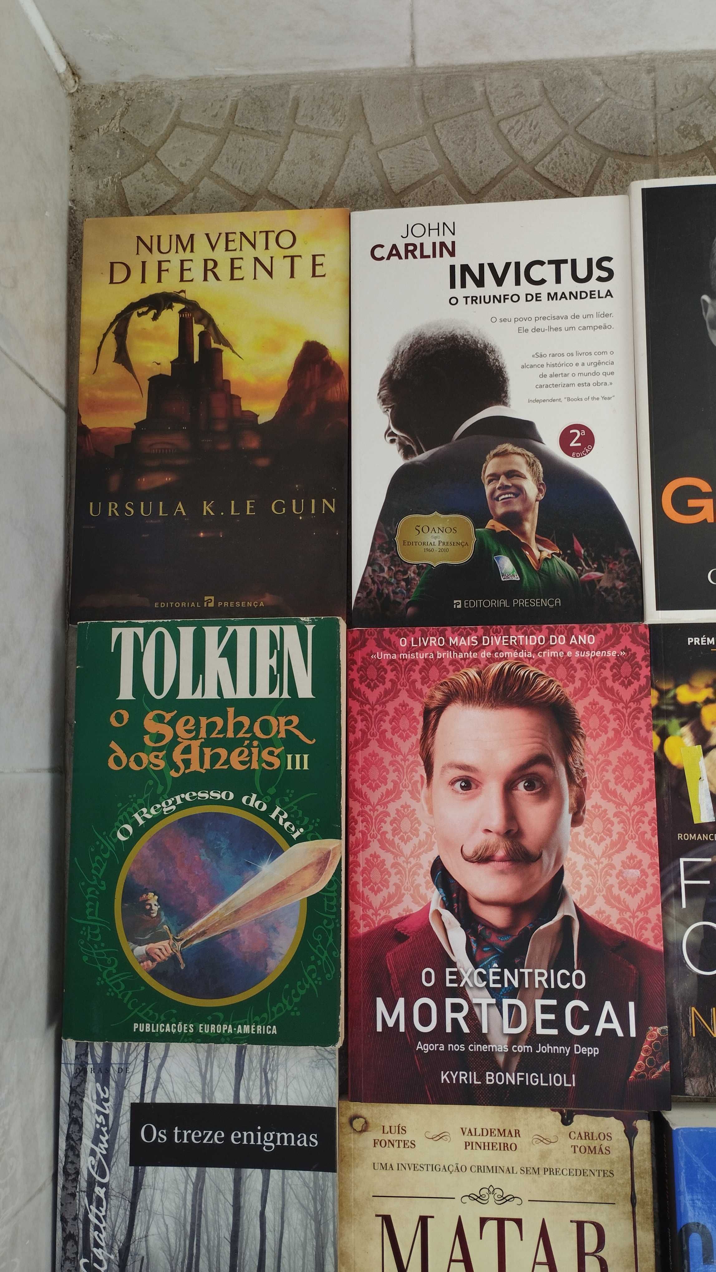 Livros NOVOs Tolkien Christie Dickens Grisham Patterson Dumas Hawking