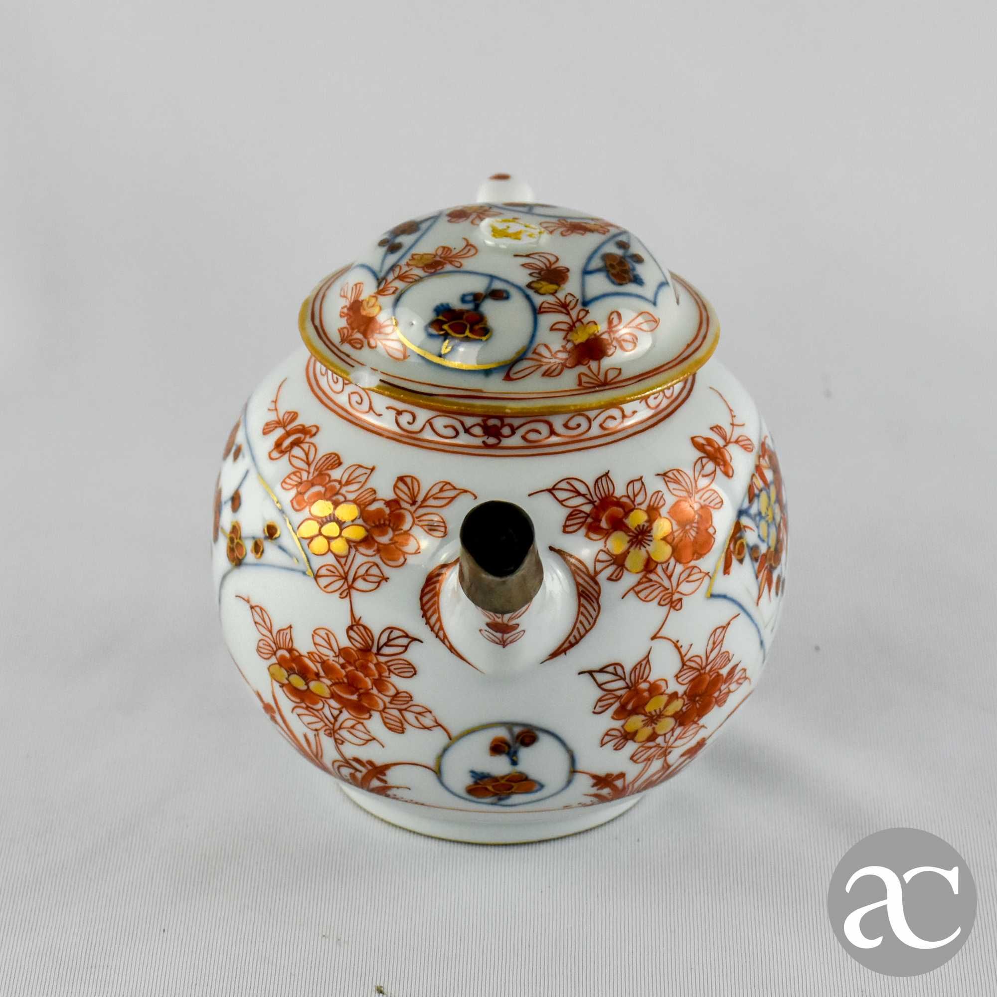 Bule Porcelana da China, decoração Imari, período Kangxi