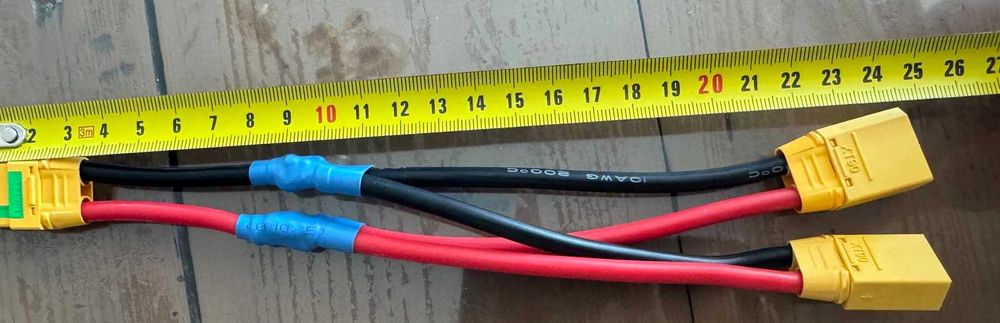 Силовий кабель, дріт + Роз'єм female Amass XT60, XT90 балансир 6S