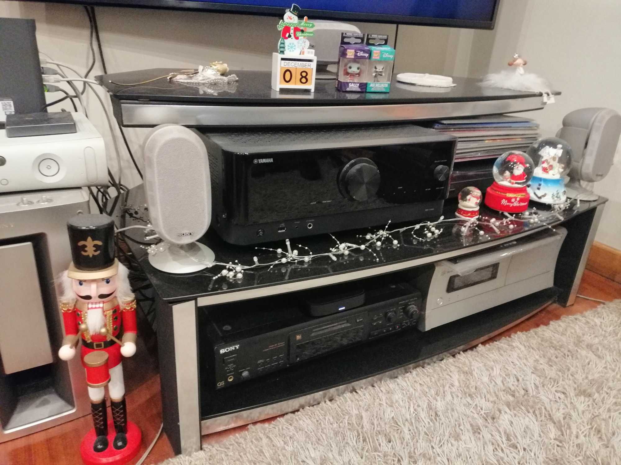 Móvel TV/HIFI em Metal e Vidro