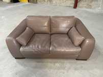 Sofa dwuosobowa skórzana